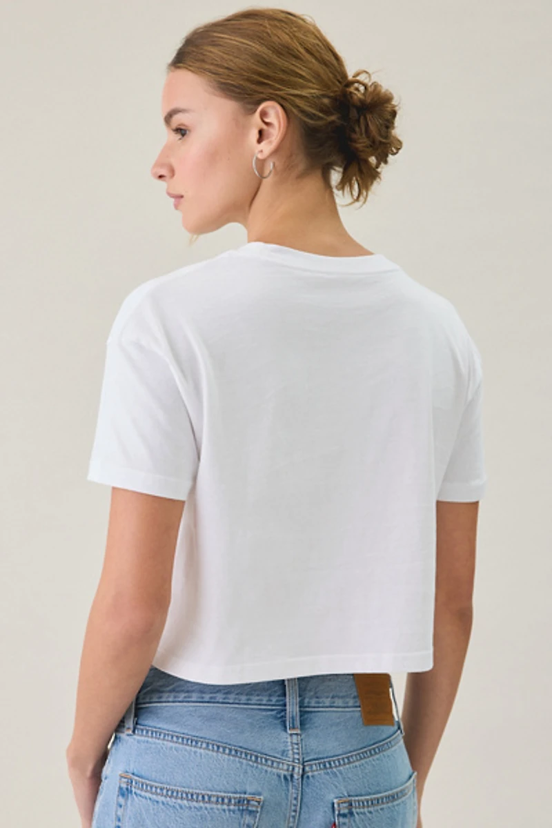 Mitchell & Ness MLB Team Graphic Boxy Cropped Tee