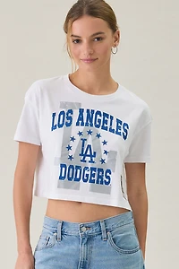 Mitchell & Ness MLB Team Graphic Boxy Cropped Tee