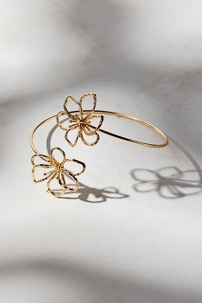 Bloom Flower Metal Wire Arm Cuff