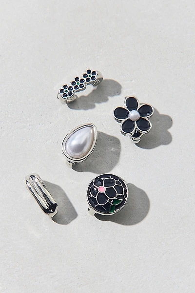 Bloom Flower Enamel Sandal Charms Set