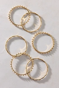Saturn Return Gold Metal Bangle Bracelets Set