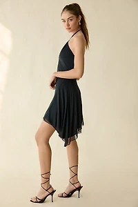 UO Shore Thing Swirl O-Ring Halter Neck Mini Dress
