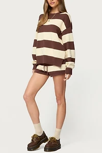 Edikted Riley Oversized Striped Sweater