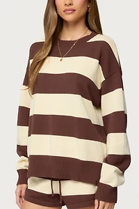 Edikted Riley Oversized Striped Sweater