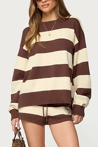 Edikted Riley Oversized Striped Sweater