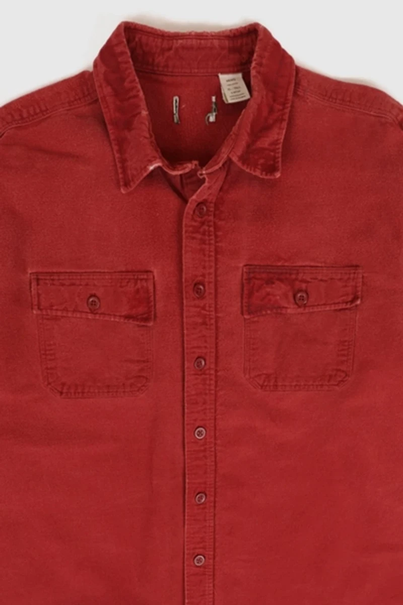 Vintage L.L. Bean Frayed Button-Down Shirt