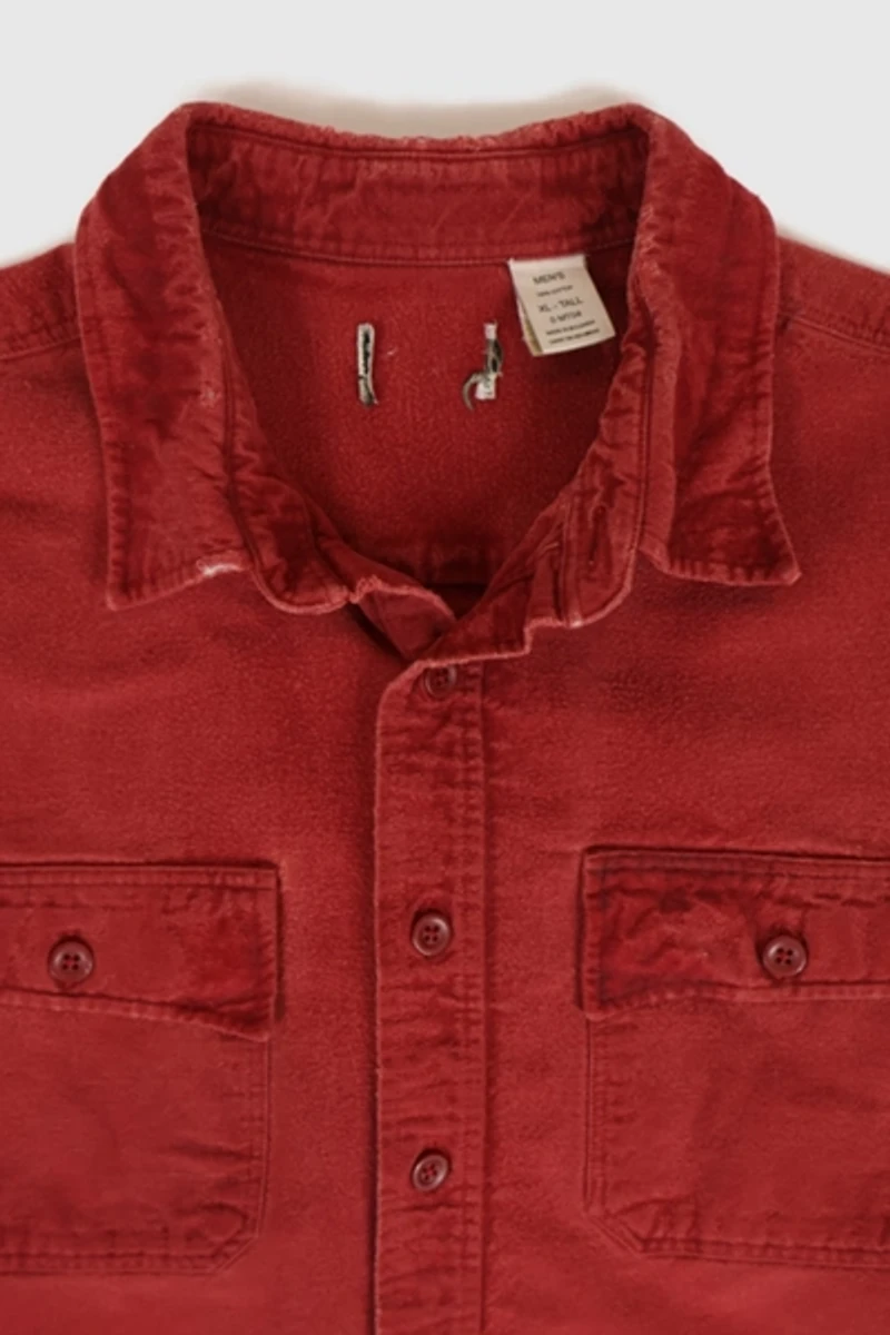 Vintage L.L. Bean Frayed Button-Down Shirt