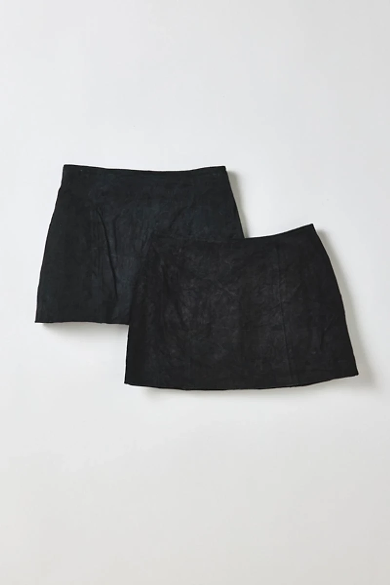 ReMADE By UO Low-Rise Suede Mini Skirt