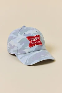 American Needle Miller High Life Camo Snapback Hat