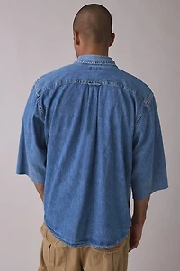 ReMADE By UO 3/4 Sleeve Denim Shirt