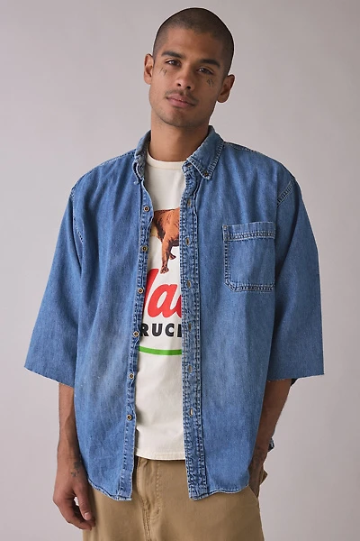 ReMADE By UO 3/4 Sleeve Denim Shirt