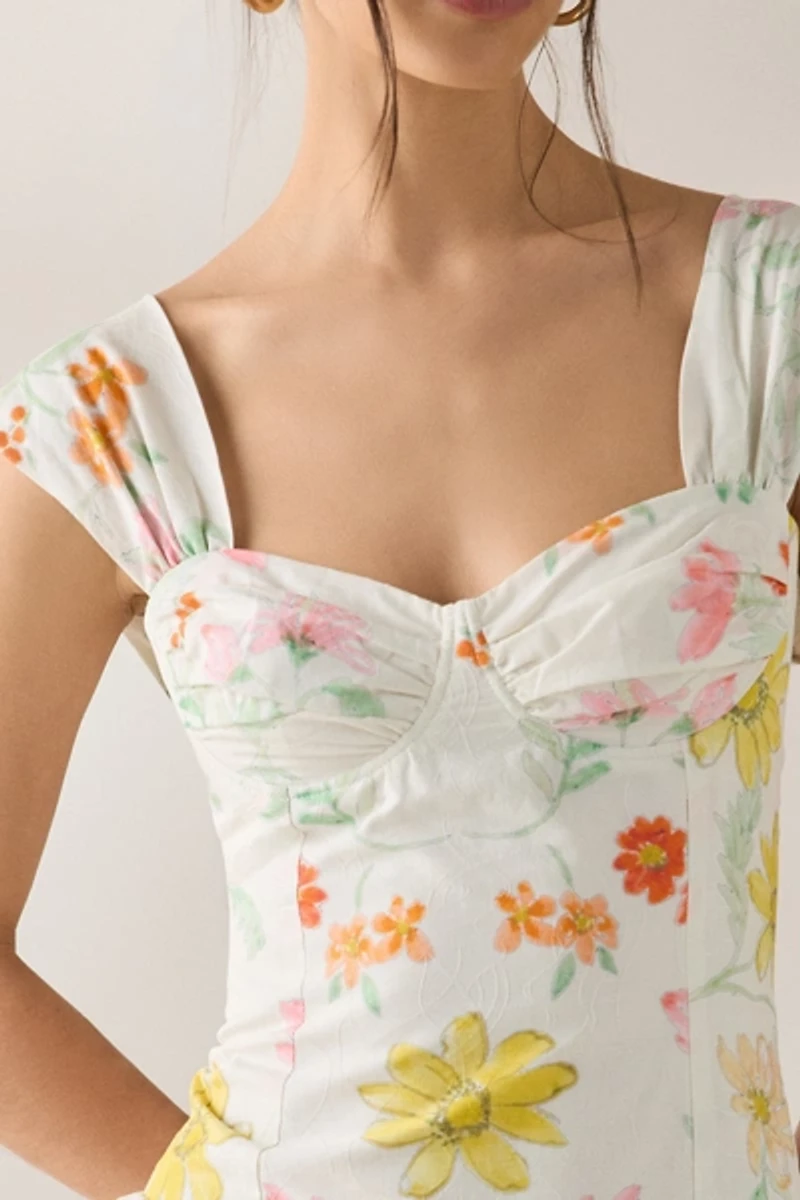 Jacquie The Label Lauryn Drop Waist Corset Mini Dress