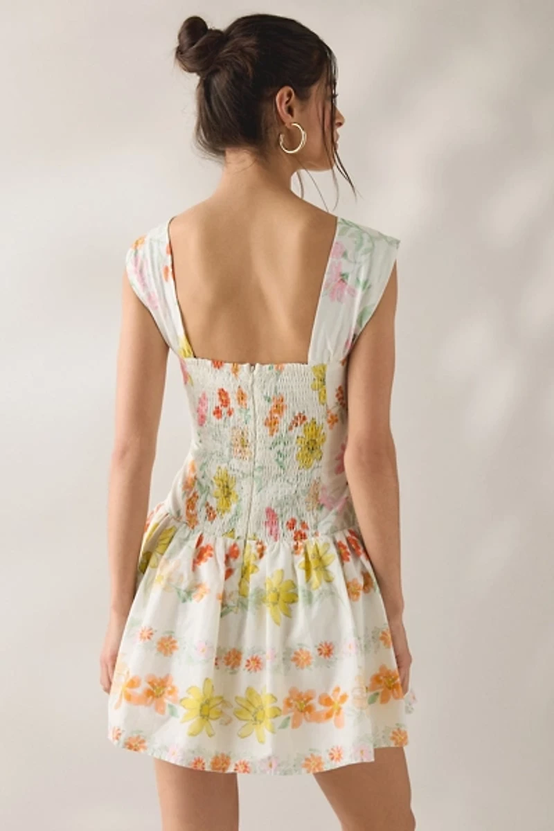 Jacquie The Label Lauryn Drop Waist Corset Mini Dress