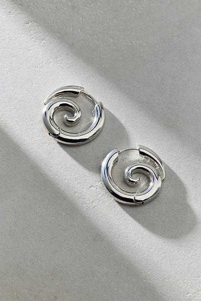 In A Dream Swirl Front/Back Hoop Earring