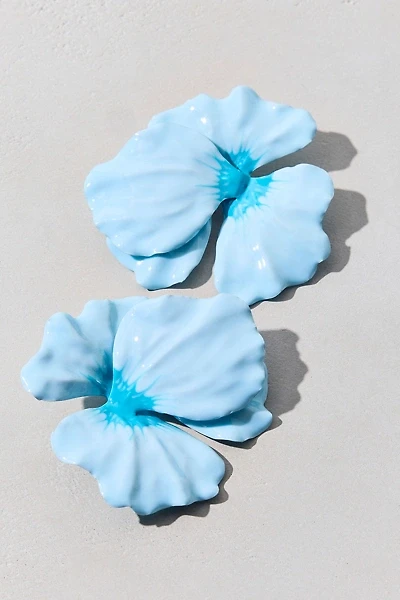 Bloom Floral Enameled Statement Earring