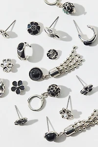 Bloom Flower Enameled Multi Earring Set