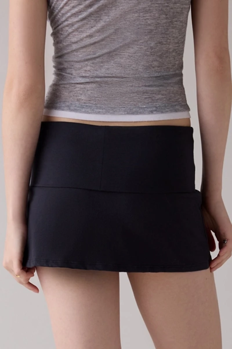 Out From Under Bec Foldover Low-Rise Mini Skort