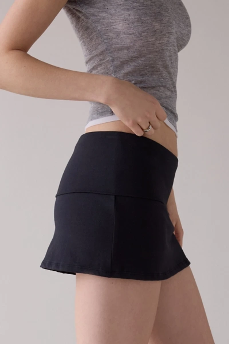 Out From Under Bec Foldover Low-Rise Mini Skort