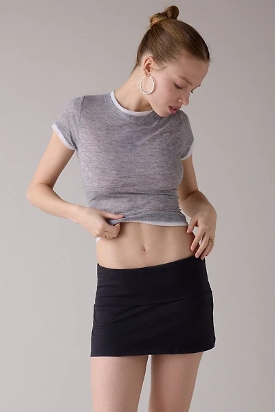 Out From Under Bec Foldover Low-Rise Mini Skort