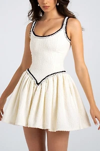 Miss Circle Coco Boucle Tweed Mini Dress