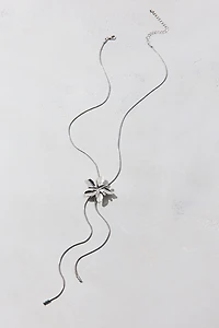 Bloom Flower Chain Bolo Necklace