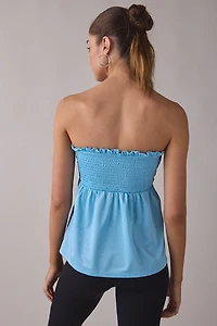 BDG Offsides Smocked Babydoll Jersey Tube Top