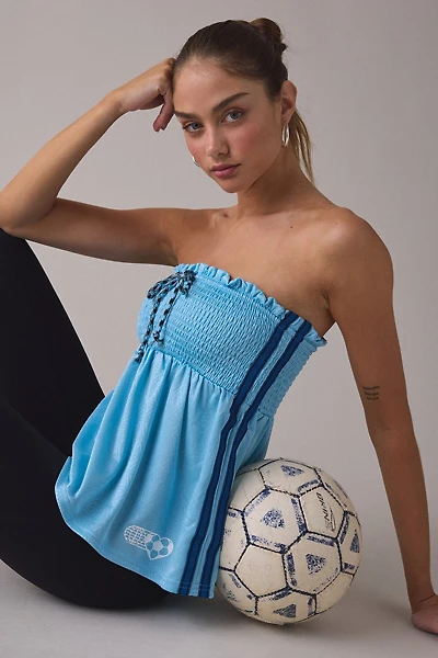 BDG Offsides Smocked Babydoll Jersey Tube Top