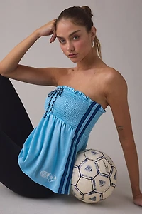 BDG Offsides Smocked Babydoll Jersey Tube Top