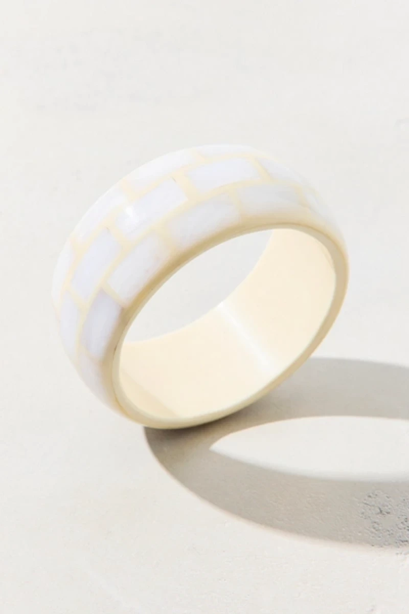 Brick By Brick Resin Bangle Bracelet