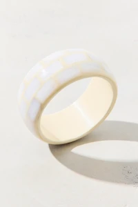 Brick By Brick Resin Bangle Bracelet
