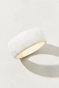 Brick By Brick Resin Bangle Bracelet