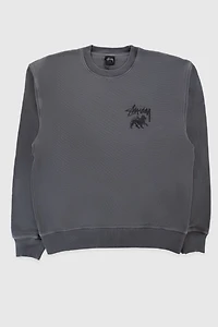 Stussy Rasta Lion Pigment Dyed Crewneck Sweatshirt