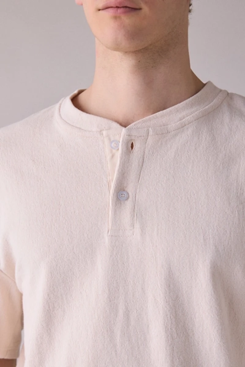 Rhythm Vintage Jersey Henley Tee