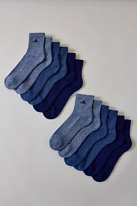 adidas Athletic Cushioned Ankle Socks 6-Pack