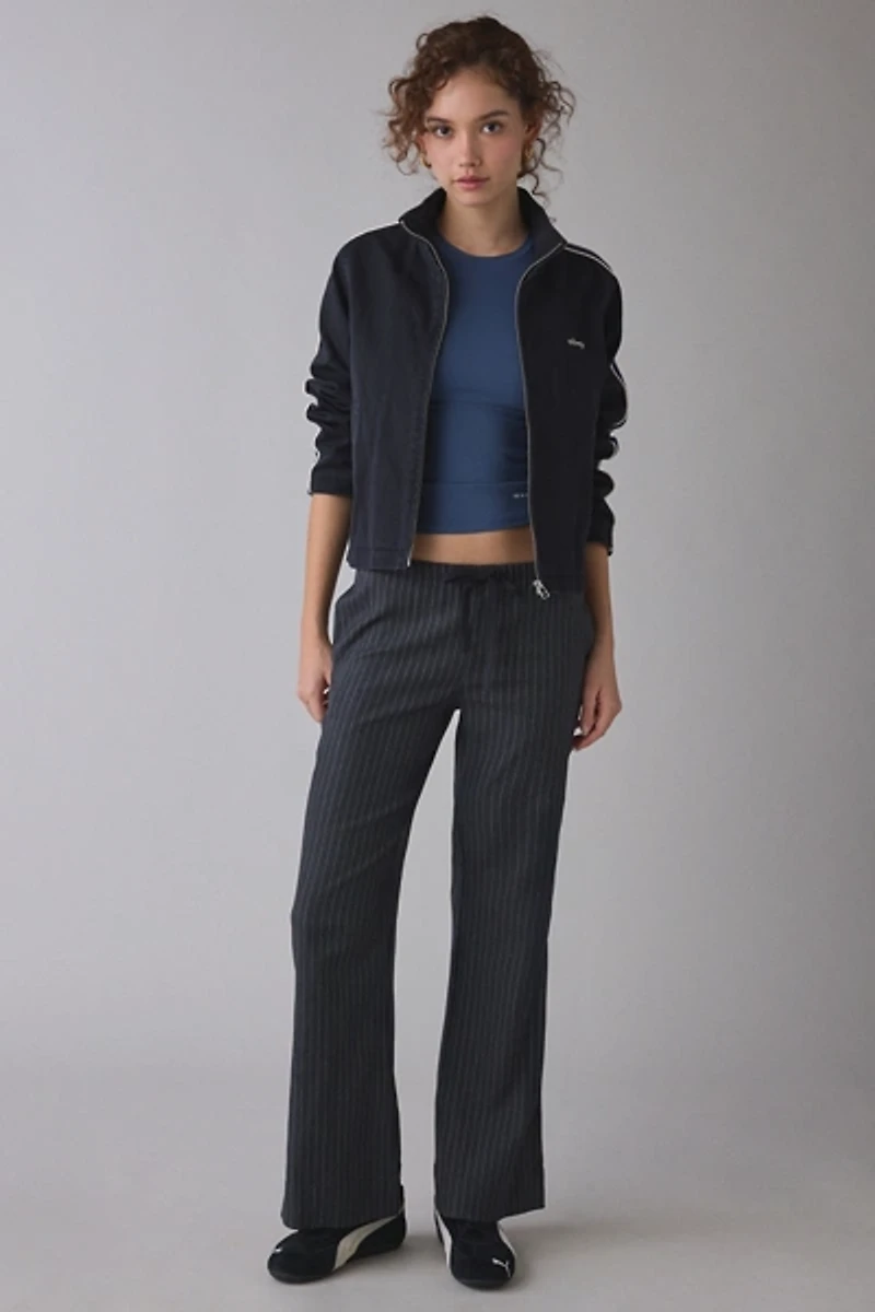 OBEY Astrid Stripe Full-Zip Denim Jacket