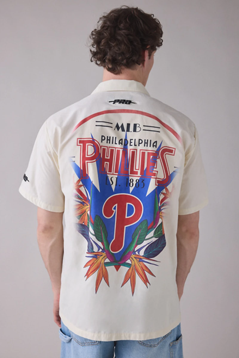 Pro Standard MLB Philadelphia Phillies Floral Barbeque Shirt