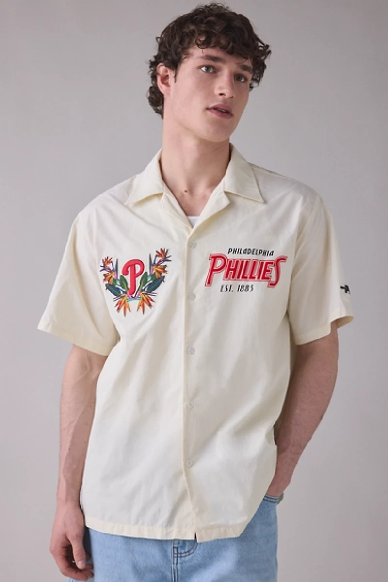 Pro Standard MLB Philadelphia Phillies Floral Barbeque Shirt