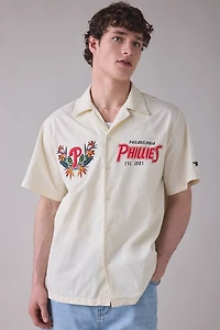 Pro Standard MLB Philadelphia Phillies Floral Barbeque Shirt