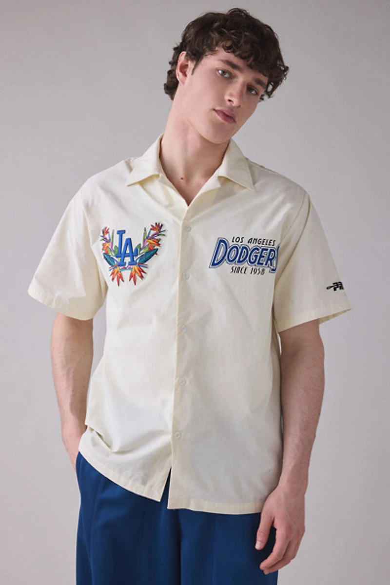 Pro Standard MLB Los Angeles Dodgers Floral Barbeque Shirt