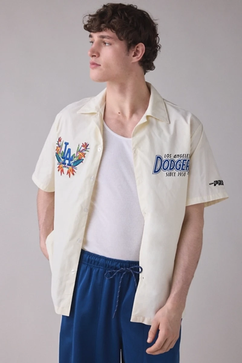 Pro Standard MLB Los Angeles Dodgers Floral Barbeque Shirt