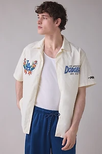 Pro Standard MLB Los Angeles Dodgers Floral Barbeque Shirt