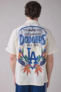 Pro Standard MLB Los Angeles Dodgers Floral Barbeque Shirt