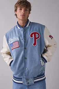 Pro Standard MLB Philadelphia Phillies Denim Varsity Jacket