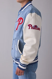 Pro Standard MLB Philadelphia Phillies Denim Varsity Jacket