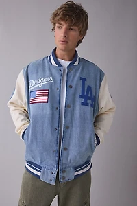 Pro Standard MLB Los Angeles Dodgers Denim Varsity Jacket