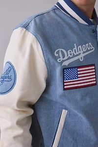 Pro Standard MLB Los Angeles Dodgers Denim Varsity Jacket