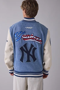 Pro Standard MLB New York Yankees Denim Varsity Jacket