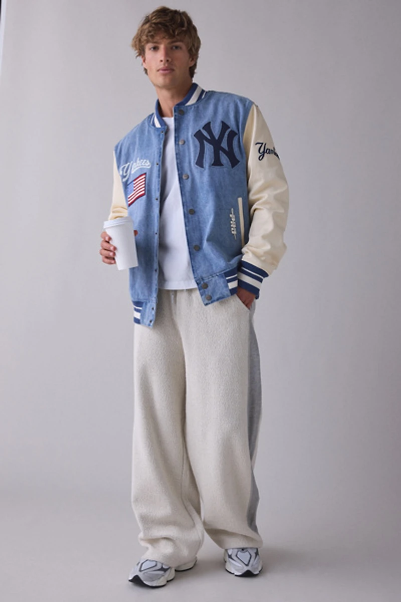 Pro Standard MLB New York Yankees Denim Varsity Jacket