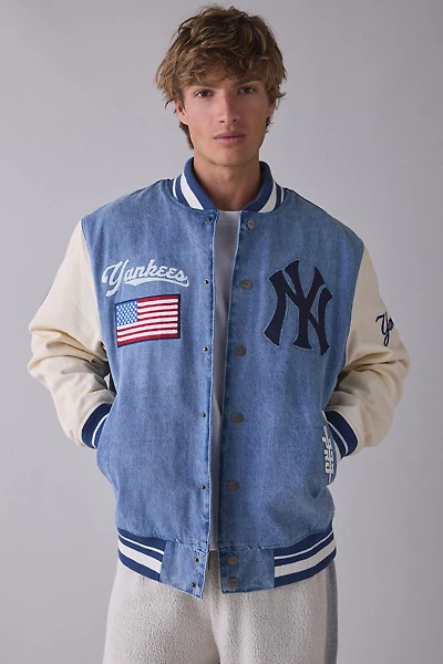 Pro Standard MLB New York Yankees Denim Varsity Jacket