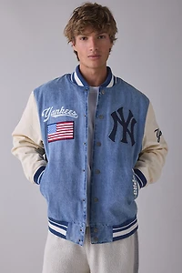 Pro Standard MLB New York Yankees Denim Varsity Jacket
